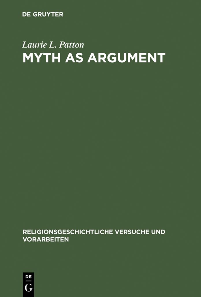 Myth as Argument: The Brhaddevata as Canonical Commentary