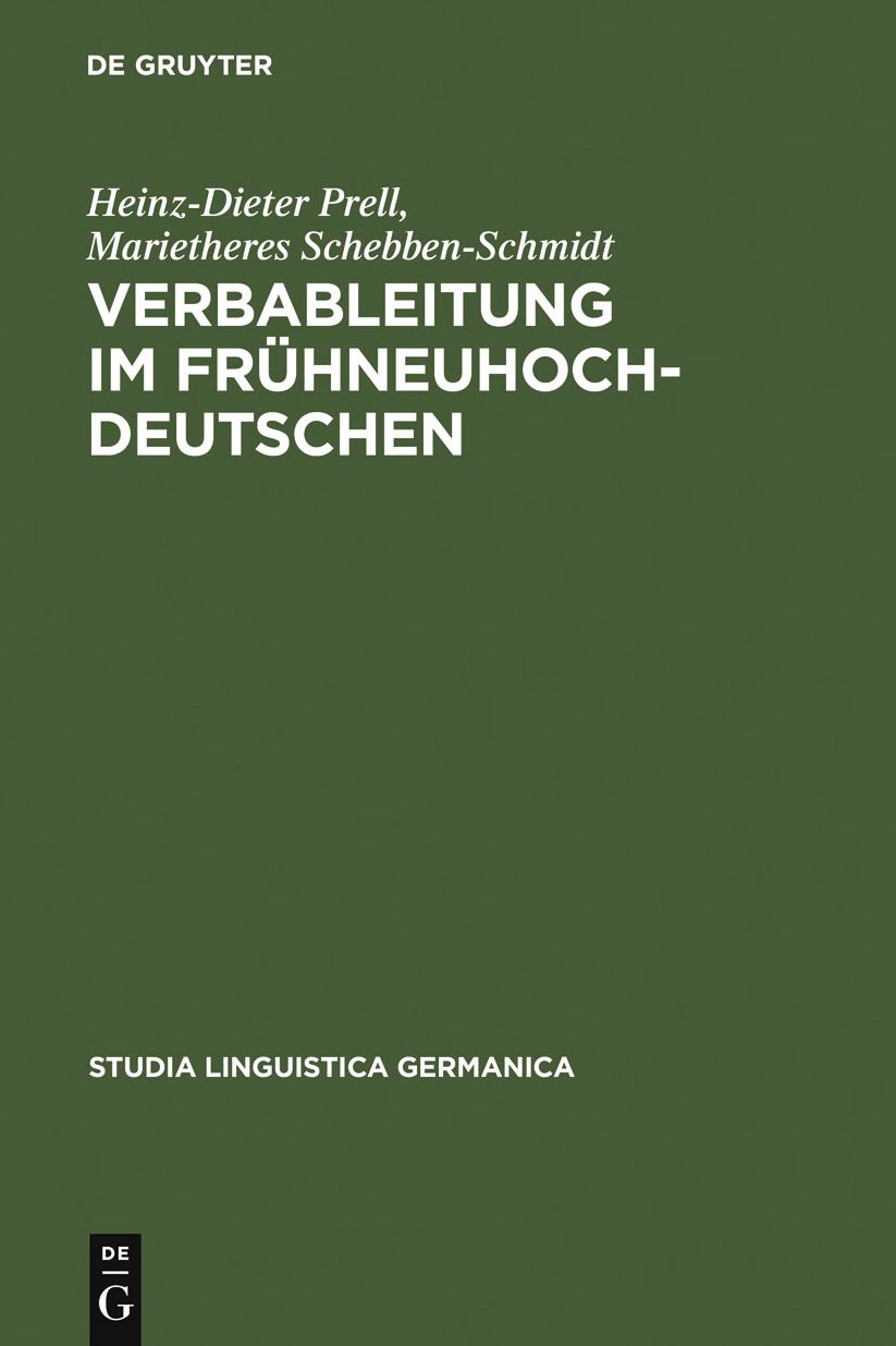 Verbableitung im Fruhneuhochdeutschen
