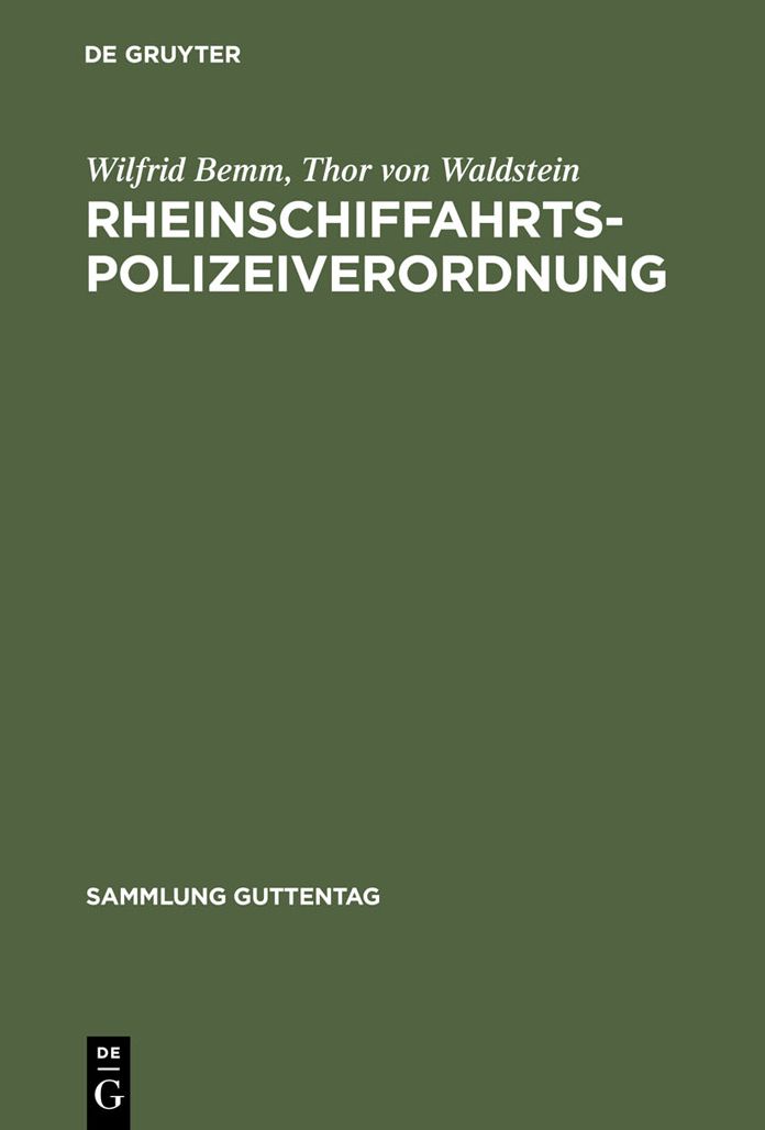 Rheinschiffahrtspolizeiverordnung: Kommentar