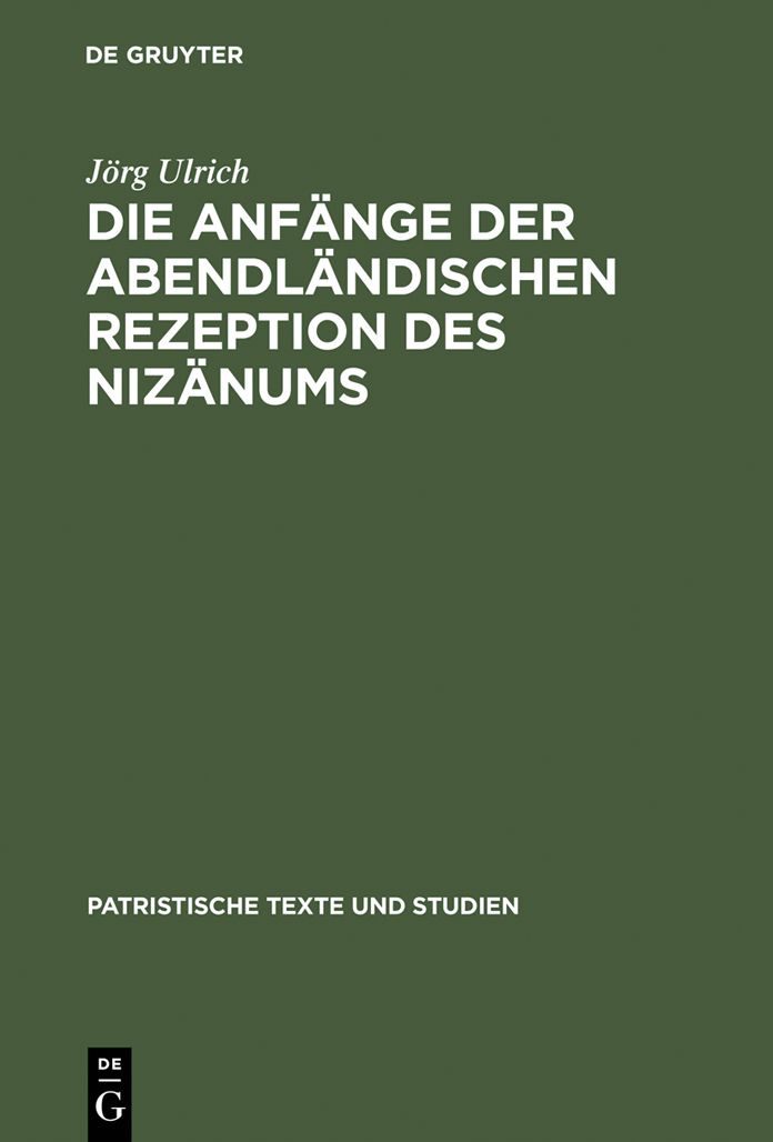 Die Anfange der abendlandischen Rezeption des Nizanums