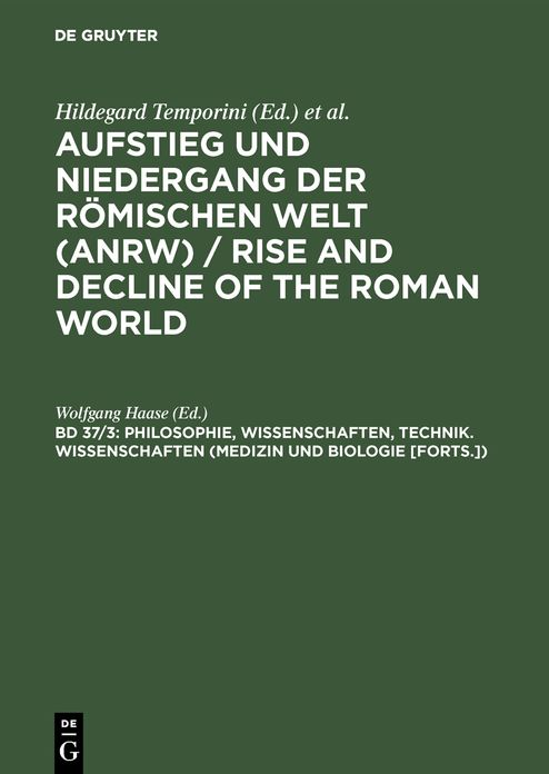 Philosophie, Wissenschaften, Technik. Wissenschaften (Medizin und Biologie [Forts.])