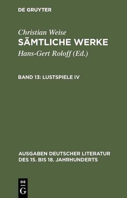 Lustspiele IV