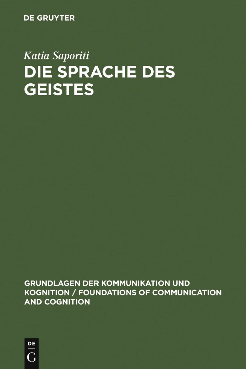 Die Sprache des Geistes: Vergleich einer reprasentationalistischen und syntaktischen Theorie des Geistes