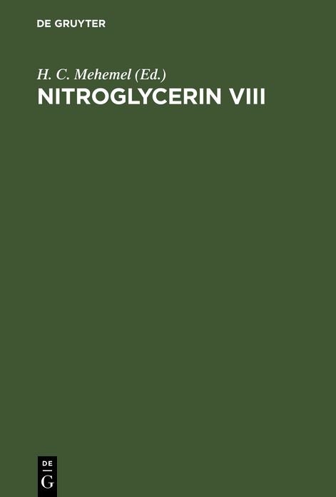 Nitroglycerin VIII: Grundlagen, Standardanwendungen und Optionen. 8. Hamburger Symposion