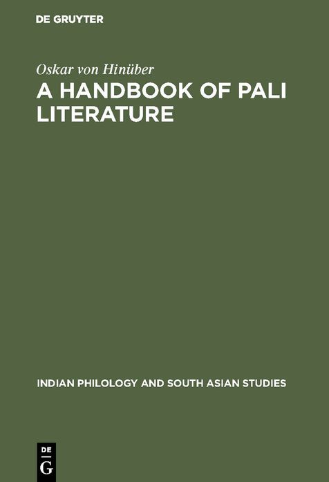 Handbook of Pali Literature: Indian Philology Studies