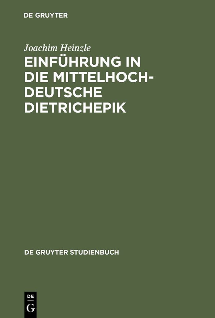 Einfuhrung in die mittelhochdeutsche Dietrichepik
