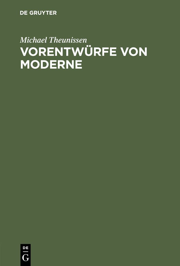 Vorentw?rfe von Moderne: Antike Melancholie und die Acedia des Mittelalters