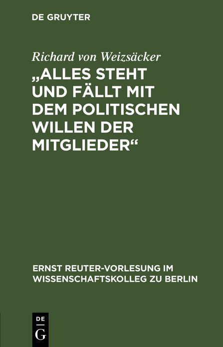 "Alles steht und fallt mit dem politischen Willen der Mitglieder": Die Vereinten Nationen auf dem Weg in die zweite Jahrhunderthalfte