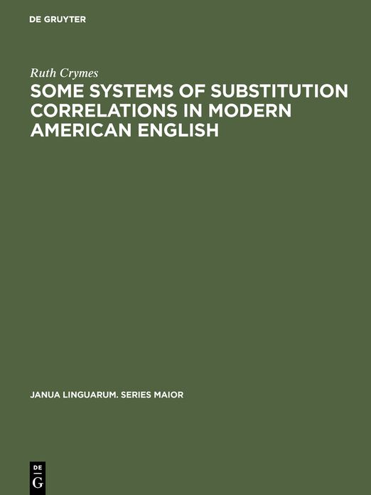 Crymes:System of Substitut. CO