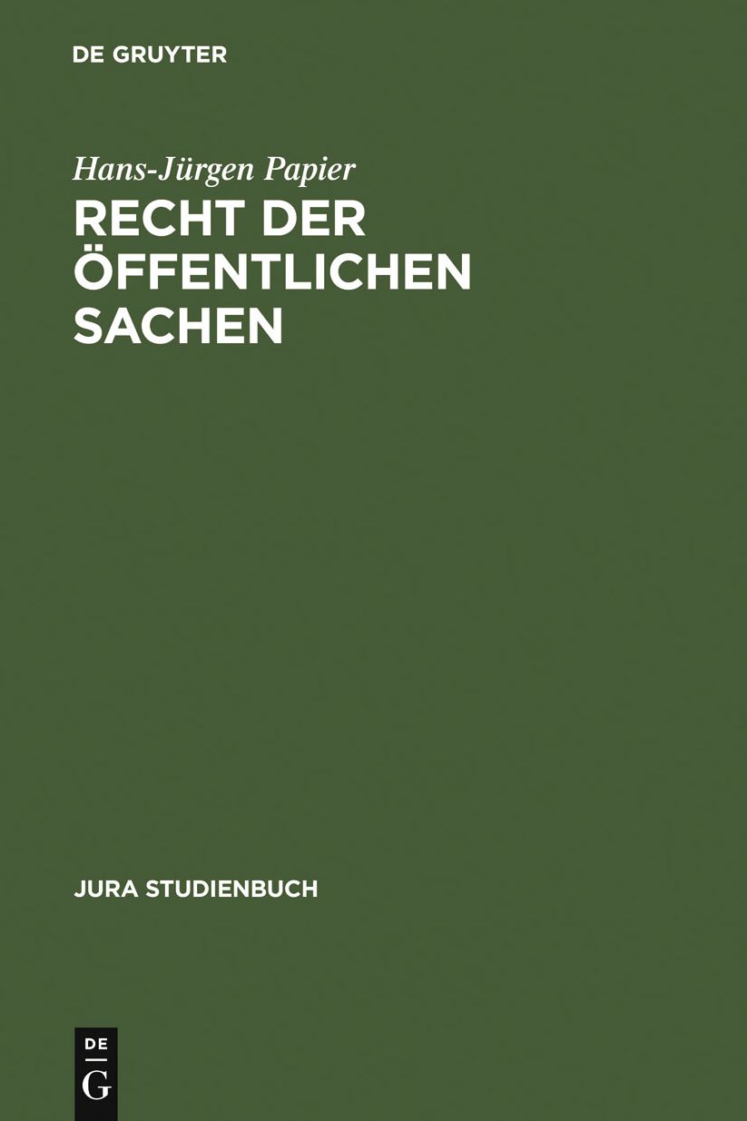 Recht der offentlichen Sachen