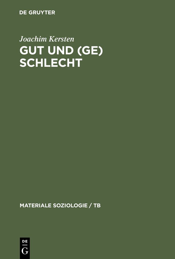 Gut und (Ge)schlecht: Mannlichkeit, Kultur und Kriminalitat