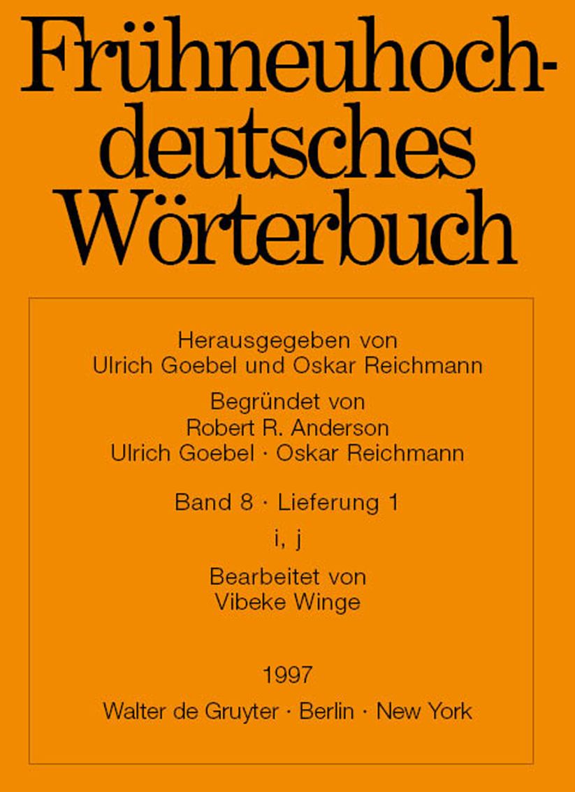 Fruhneuhochdeutsches Worterbuch