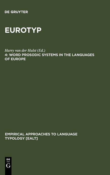Word Prosodic Systems in the Languages of Europe