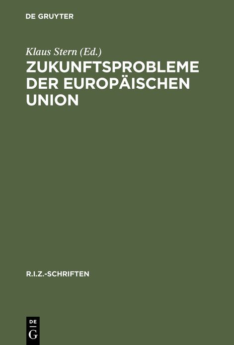 Zukunftsprobleme der Europaischen Union: Erweiterung nach Osten oder Vertiefung oder beides?
