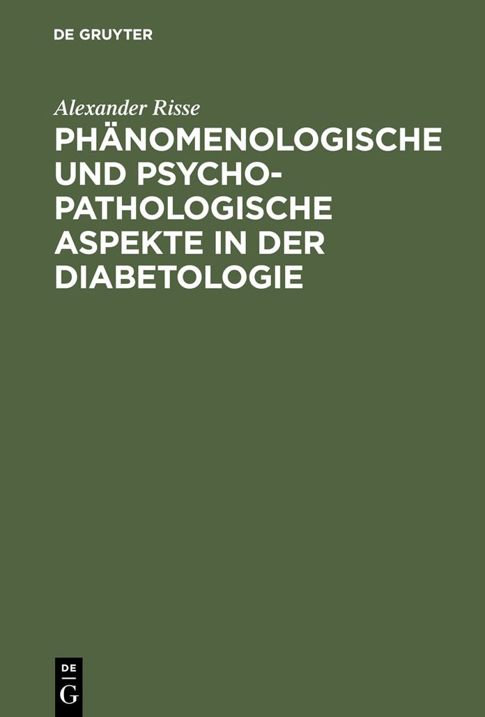 Phanomenologische und psychopathologische Aspekte in der Diabetologie
