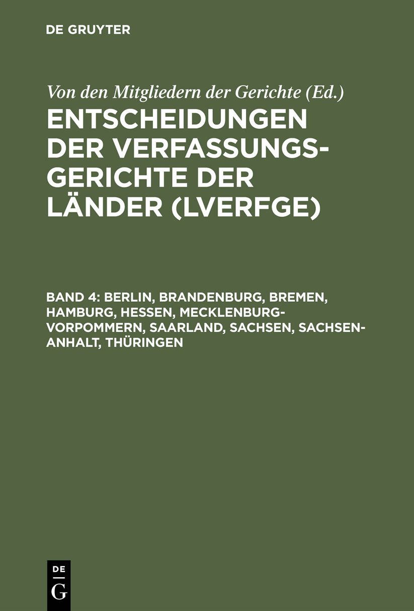 Berlin, Brandenburg, Bremen, Hamburg, Hessen, Mecklenburg-Vorpommern, Saarland, Sachsen, Sachsen-Anhalt, Thuringen: 1.1. bis 30.6.1996