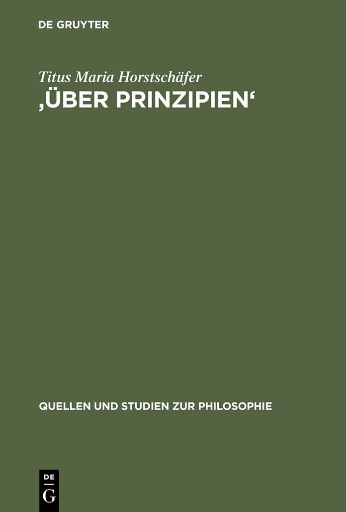 'Uber Prinzipien': Eine Untersuchung zur methodischen und inhaltlichen Geschlossenheit des ersten Buches der Physik des Aristoteles
