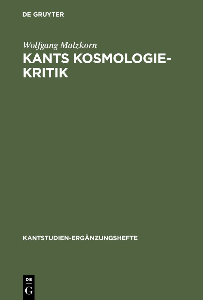 Kants Kosmologie-Kritik: Eine formale Analyse der Antinomienlehre