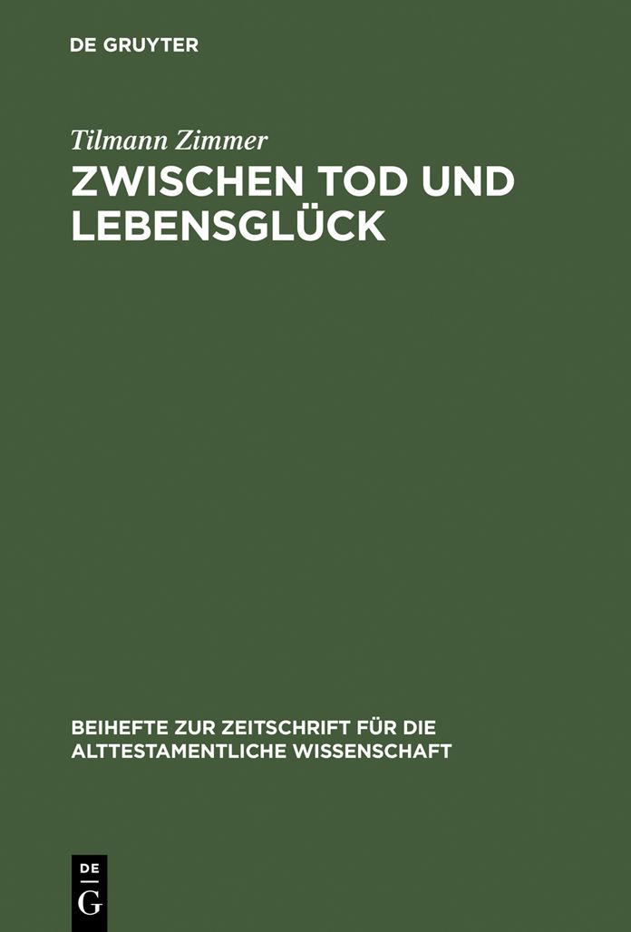 Zwischen Tod und Lebensgluck: Eine Untersuchung zur Anthropologie Kohelets