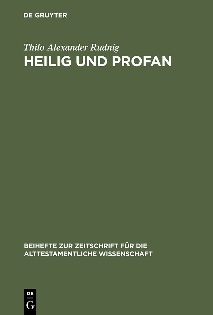 Heilig und Profan: Redaktionskritische Studien zu Ez 40-48