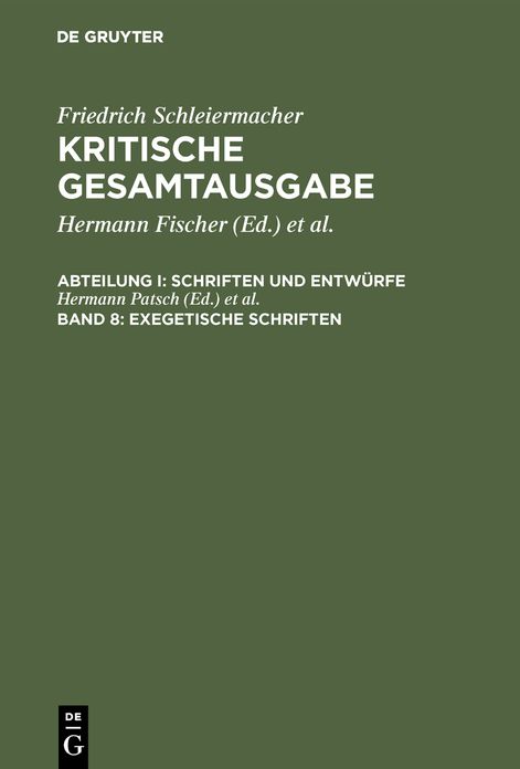 Exegetische Schriften