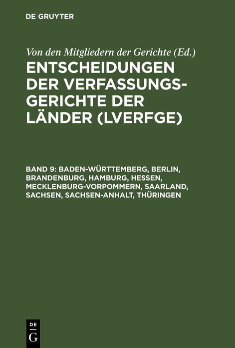 Baden-Wurttemberg, Berlin, Brandenburg, Hamburg, Hessen, Mecklenburg-Vorpommern, Saarland, Sachsen, Sachsen-Anhalt, Thuringen: 1.7. bis 31.12.1998