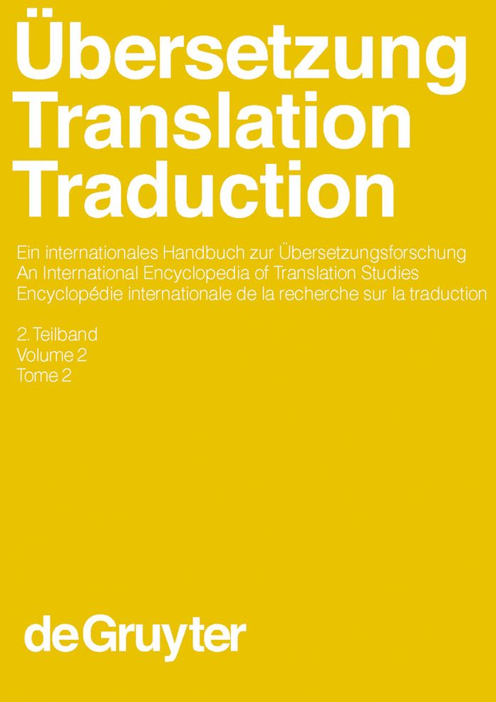 Ubersetzung - Translation - Traduction. 2. Teilband