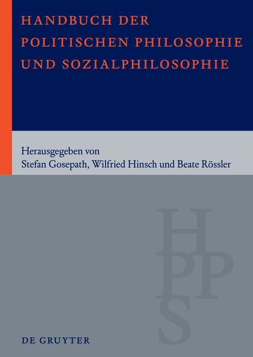Handbuch der Politischen Philosophie und Sozialphilosophie: Band 1: A - M. Band 2: N - Z