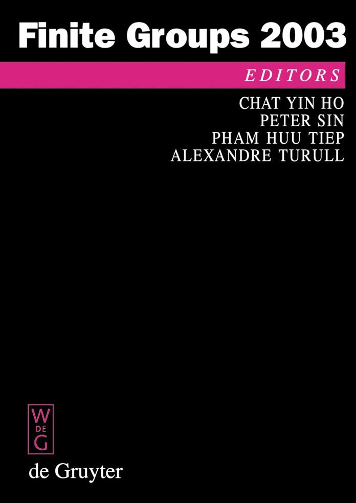 Finite Groups 2003: Proceedings of the Gainesville Conference on Finite Groups, March 6 - 12, 2003