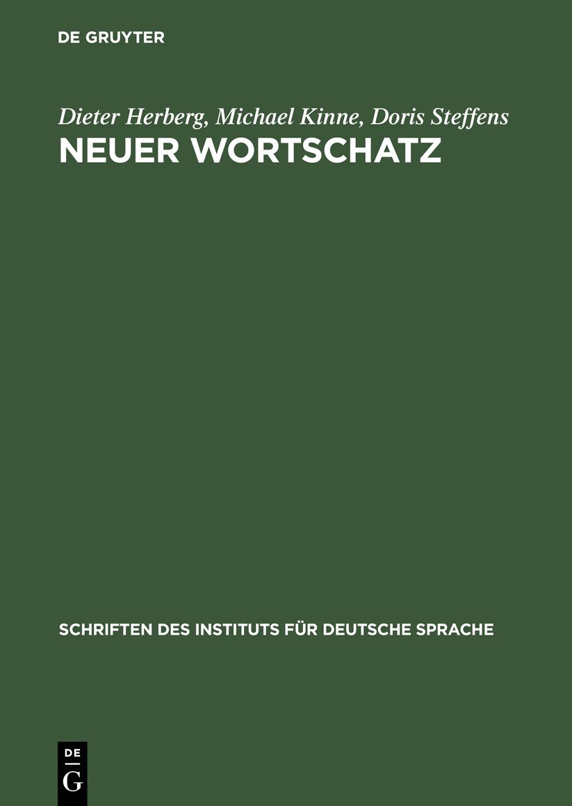 Neuer Wortschatz: Neologismen der 90er Jahre im Deutschen