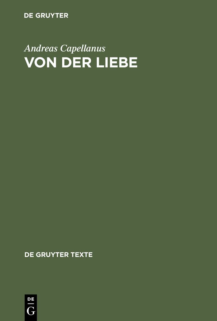 Von der Liebe: Drei B?cher
