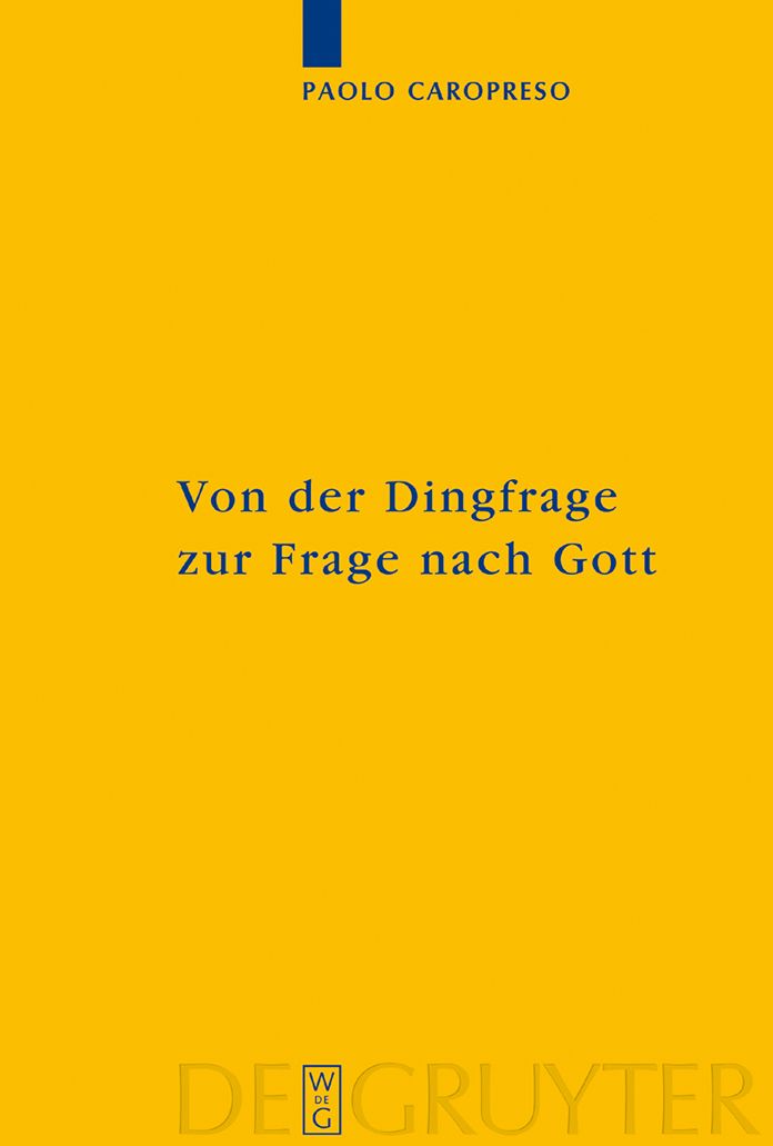 Von der Dingfrage zur Frage nach Gott: Zum eigentlichen Ursprung von Religiositat in Kants Transzendentalphilosophie