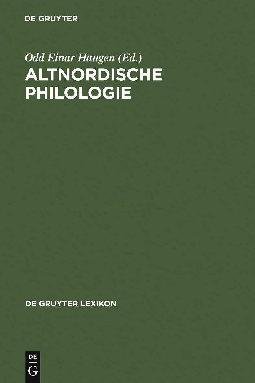 Altnordische Philologie: Norwegen und Island