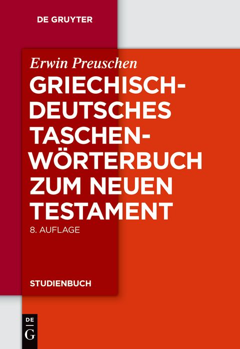 Griechisch-deutsches Taschenworterbuch zum Neuen Testament