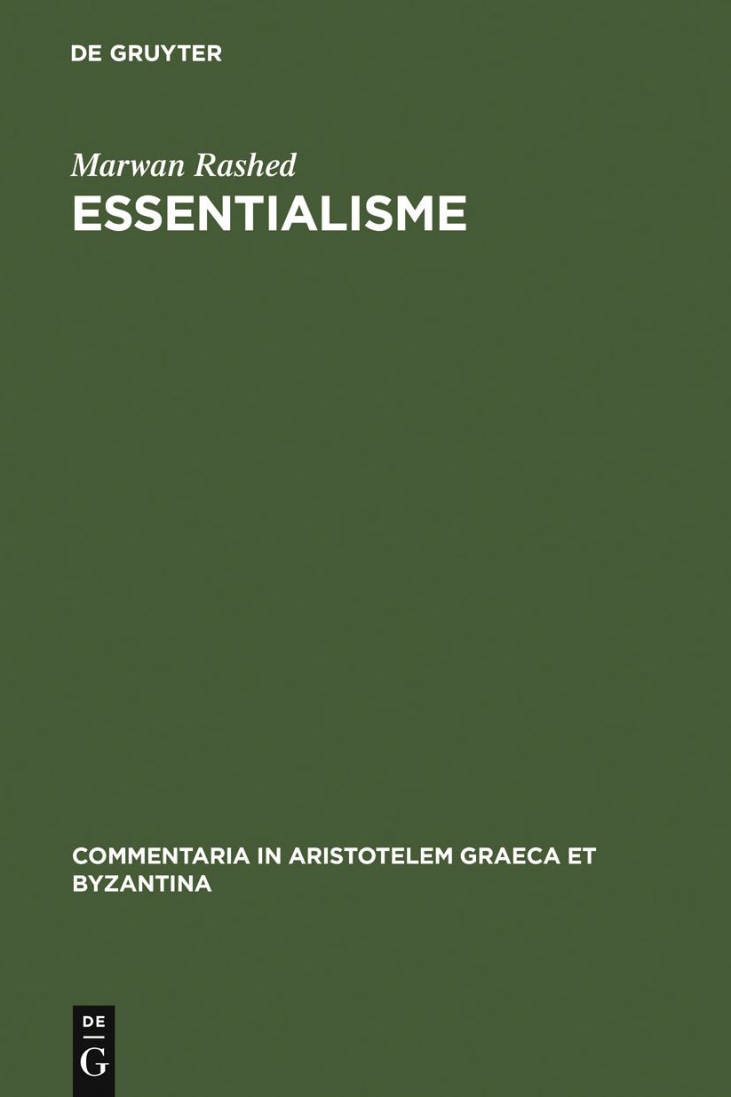 Essentialisme: Alexandre d'Aphrodise entre logique, physique et cosmologie