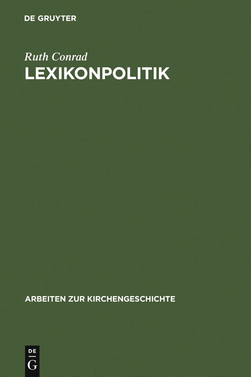 Lexikonpolitik: Die erste Auflage der RGG im Horizont protestantischer Lexikographie