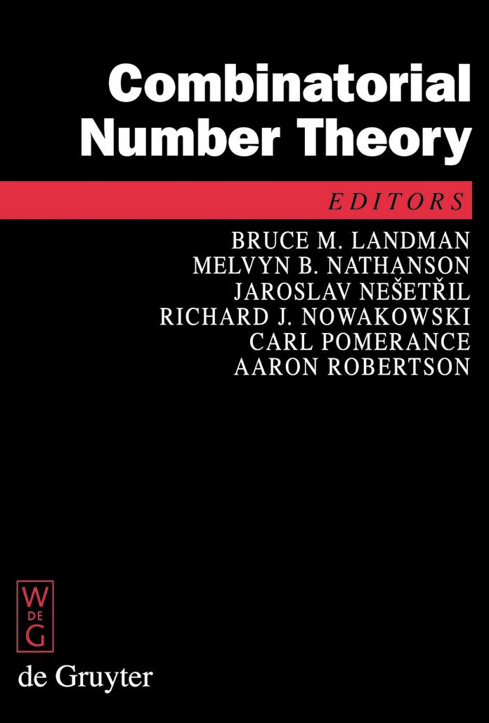 Combinatorial Number Theory : Proceedings of the Integers Conference 2007, Carrollton, Georgia, USA, October 24-27, 2007