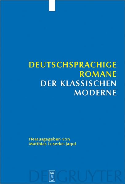 Deutschsprachige Romane der klassischen Moderne