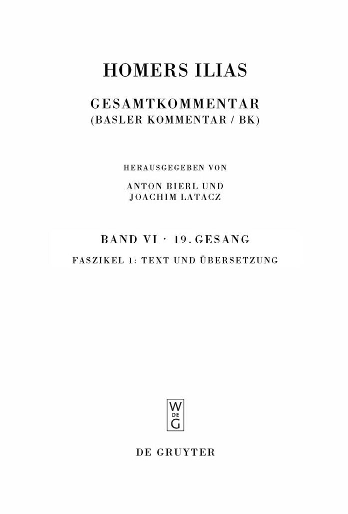 Text und Ubersetzung