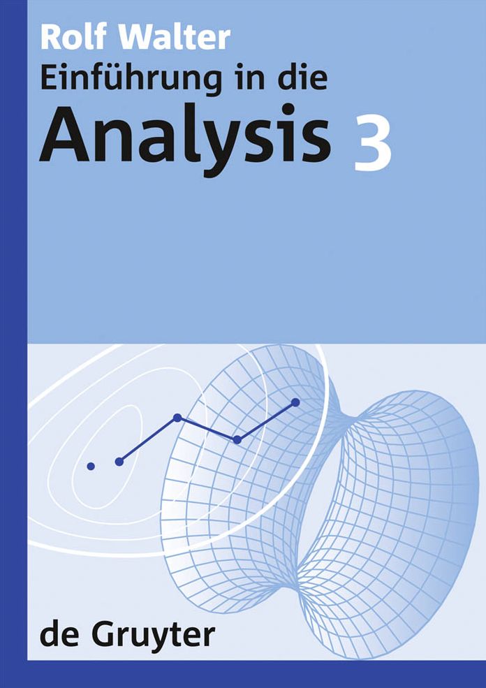 Rolf Walter: Einfuhrung in Die Analysis. 3