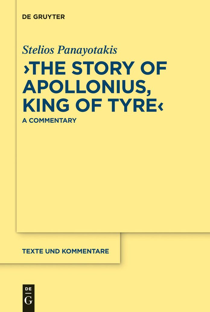 "The Story of Apollonius, King of Tyre": A Commentary