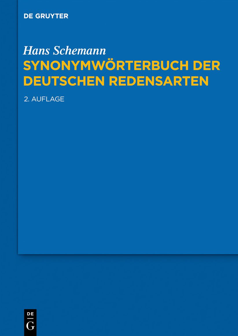 Synonymworterbuch der deutschen Redensarten