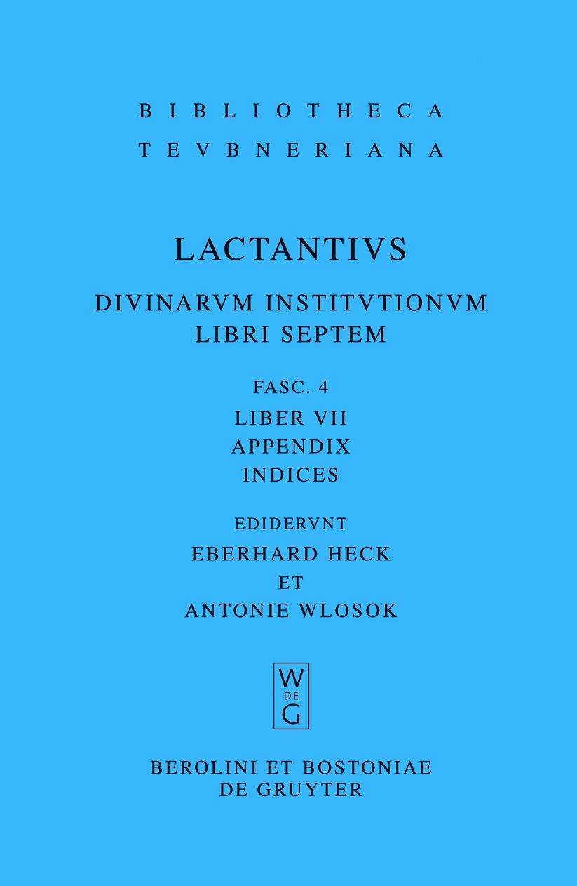 Liber VII: Appendix. Indices
