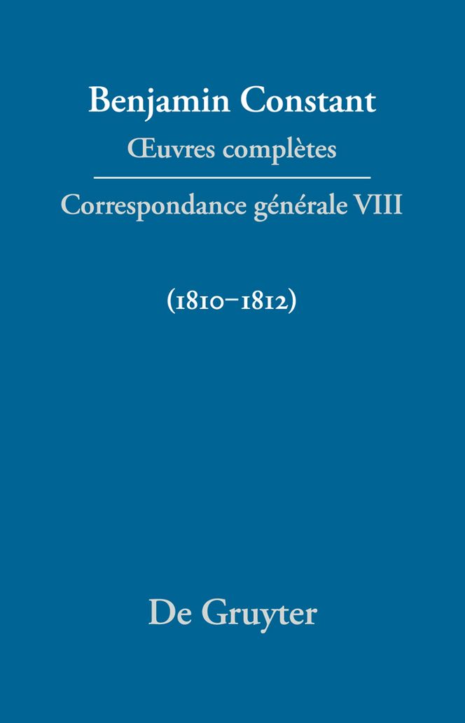 Correspondance generale 1810-1812