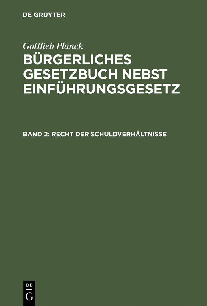 Recht der Schuldverhaltnisse