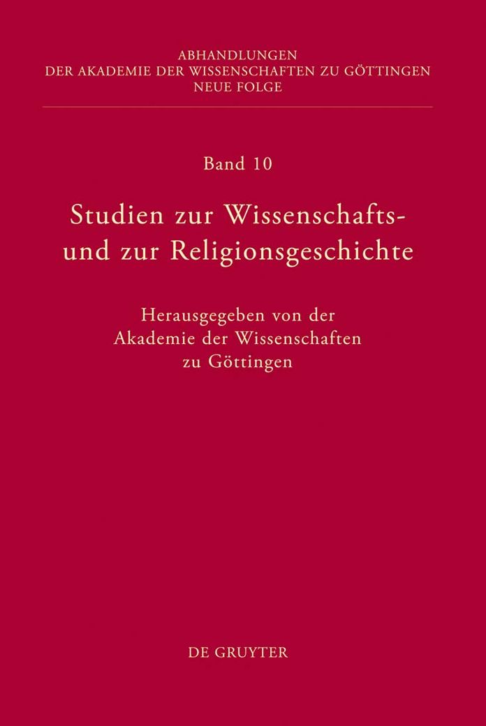 Studien zur Wissenschafts- und zur Religionsgeschichte
