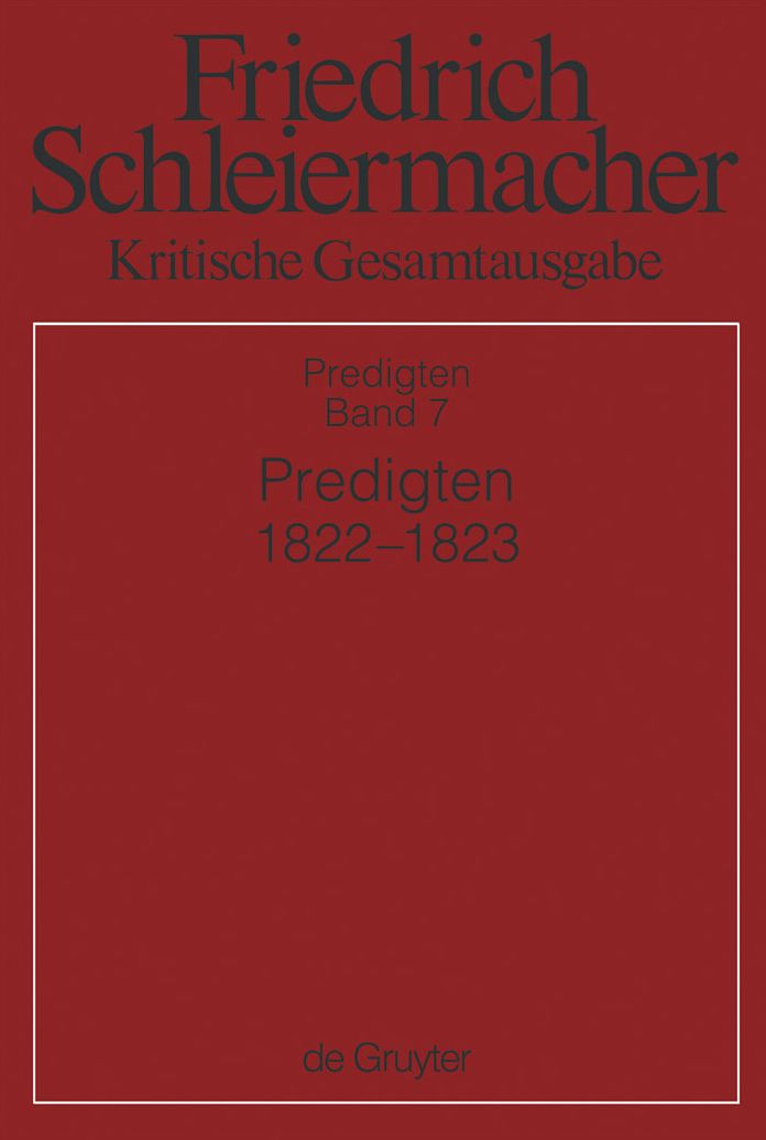 Predigten 1822-1823