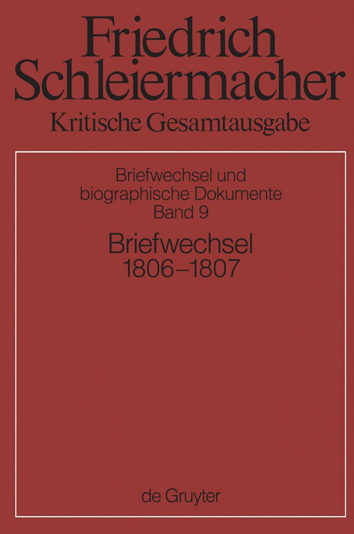 Briefwechsel 1806-1807: (Briefe 2173-2597)