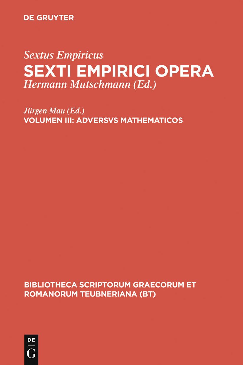 Adversus mathematicos: Libros I-VI continens