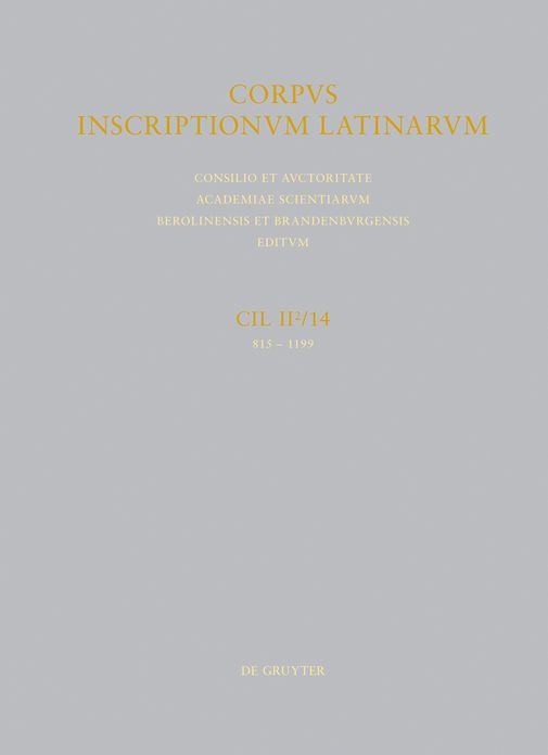 Colonia Iulia urbs triumphalis Tarraco 815-1199
